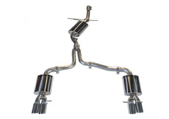 AWE Touring Edition Exhaust for B8/B8.5 A4 2.0T - Quad Tip, Chrome Silver Tips - Primary