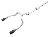 AWE 0FG Catback Split Rear Exit Exhaust for 4th Gen Silverado/Sierra 1500 5.3L (Flat Bumper) - Dual Diamond Black Tips - Primary