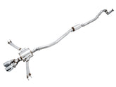 AWE Touring Edition Exhaust for 10th Gen Civic Si Coupe / Sedan (includes Front Pipe) - Dual Chrome Silver Tips - Primary
