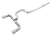 AWE Track Edition Cat-back Exhaust for Ford Focus RS - Chrome Silver Tips - Primary