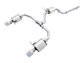 AWE Touring Edition Exhaust for MK7 Jetta GLI w/ High Flow Downpipe (not included) - Chrome Silver Tips - Primary
