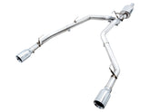 AWE 0FG Dual Rear Exit Catback for 4th Gen RAM 1500 5.7L (without bumper cutouts) - Chrome Silver Tips - Primary