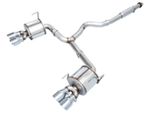 AWE Touring Edition Exhaust for VB Subaru WRX - Chrome Silver Tips - Primary