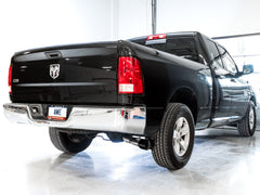 AWE 0FG Single Side Exit Catback Exhaust for 4th Gen RAM 1500 5.7L (without bumper cutouts) - Dual Diamond BlackTips - Mounted