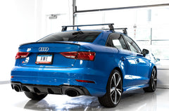 AWE Track Edition Exhaust for Audi 8V RS 3 - Diamond Black RS-style Tips - Mounted