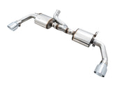 AWE Tread Edition Axleback Dual Exhaust for Jeep JK/JKU 3.6L - Chrome Silver Tips - Primary