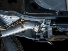 AWE 0FG Catback Exhaust for Ford Bronco with BashGuard™ - Dual 4.5" Diamond Black Tips - Mounted