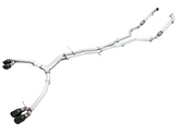 AWE Track Edition Exhaust for Audi B9 S5 Sportback - Non-Resonated - Diamond Black 102mm Tips - Primary