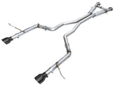 AWE Track Edition Exhaust for Dodge Durango 6.4 / 6.2 SC - Diamond Black Tips - Primary
