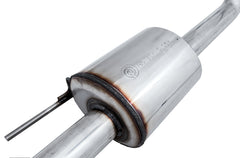 AWE 0FG Single Exit Exhaust for '15-'20 F-150 - 4.5" Diamond Black Tips - Close Up