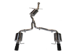 AWE Touring Edition Exhaust for B8/B8.5 A4 2.0T - Dual Outlet, Diamond Black Tips - Primary