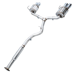 AWE Touring Edition Exhaust for VA STI / GV WRX / GV STI Sedan - Chrome Silver Quad Tips (102mm) - out of package