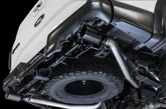 AWE 0FG Exhaust for Gen 2 Ford Raptor (Resonated Performance Cat-back) - Diamond Black 5" Tips - Mounted