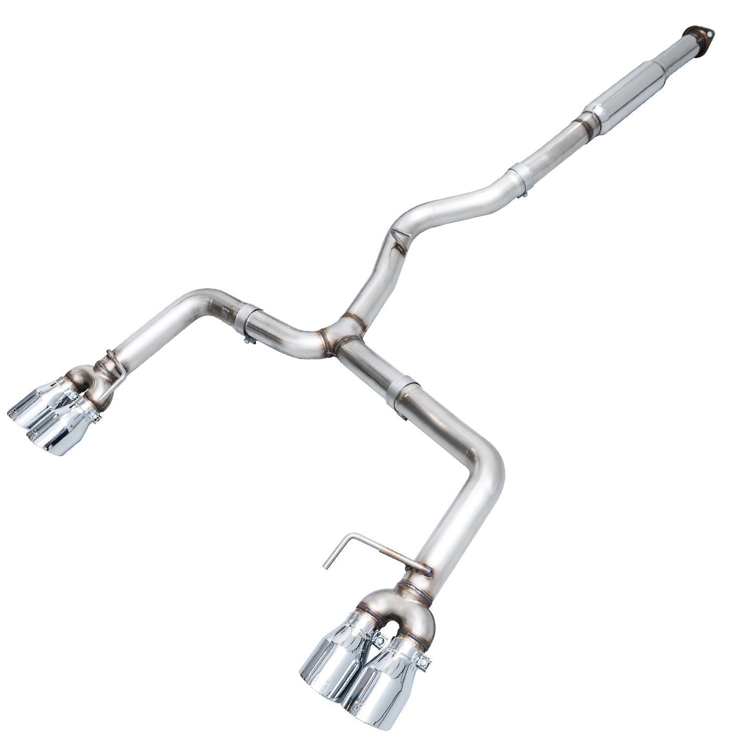 AWE Track Edition Exhaust for VA / GV WRX / STI Sedan - Chrome Silver Quad Tips (102mm) - Primary