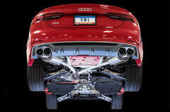 AWE Touring Edition Exhaust for Audi B9 S5 Coupe - Diamond Black 102mm Tips - Mounted