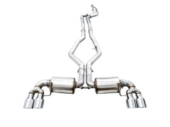 AWE Non-Resonated Touring Edition Exhaust for G2X M340i / M440i - Chrome Silver Tips - Primary