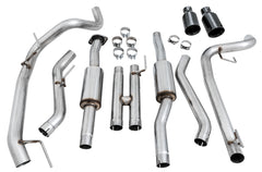 AWE 0FG Exhaust for Gen 2 Ford Raptor (Resonated Performance Cat-back) - Diamond Black 5" Tips - out of package