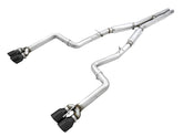 AWE Track Edition Exhaust for 15+ Challenger 6.4 / 6.2 SC - Diamond Black Quad Tips - Primary