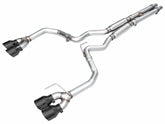 AWE Track Edition Exhaust for S650 Ford Mustang Dark Horse - Quad Diamond Black Tips - Primary