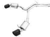 AWE Touring Edition Exhaust for Audi B9 RS 5 Sportback - Resonated - Diamond Black RS-style Tips - Primary
