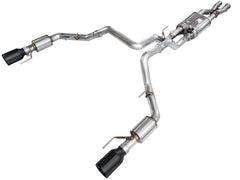 AWE SwitchPath™ Exhaust for Gen 3 Raptor R - Diamond Black Tips - Primary
