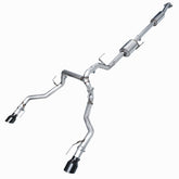 AWE 0FG Resonated Catback for '21+ Ford F-150 Tremor (With Bumper Cutouts) - Diamond Black Tips - Primary