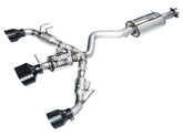 AWE Touring Edition Exhaust for GR Corolla - Diamond Black Tips - Primary