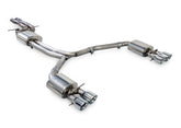 AWE Touring Edition Exhaust for Audi C7.5 A6 3.0T - Quad Outlet, Chrome Silver Tips - Primary