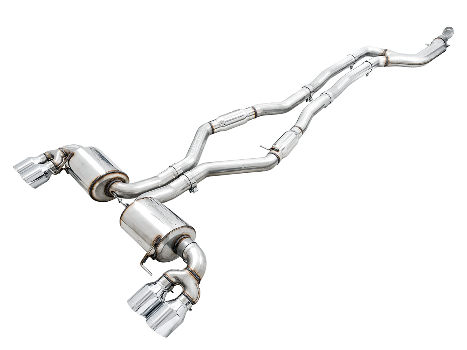 AWE Resonated Touring Edition Exhaust for G2X M340i / M440i - Chrome Silver - Primary
