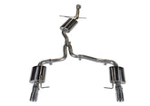 AWE Touring Edition Exhaust for B8/B8.5 A4 2.0T - Dual Outlet, Chrome Silver Tips - Primary