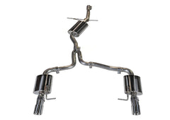 AWE Touring Edition Exhaust for B8/B8.5 A4 2.0T - Dual Outlet, Chrome Silver Tips - Primary
