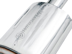 AWE 0FG Catback Dual Side Exit Exhaust for 4th Gen Silverado/Sierra 1500 5.3L (Flat Bumper) - Chrome Silver Tips - Close Up