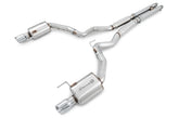 AWE Touring Edition Cat-back Exhaust for S550 Mustang GT - Dual Tip - Chrome Silver Tips - Primary