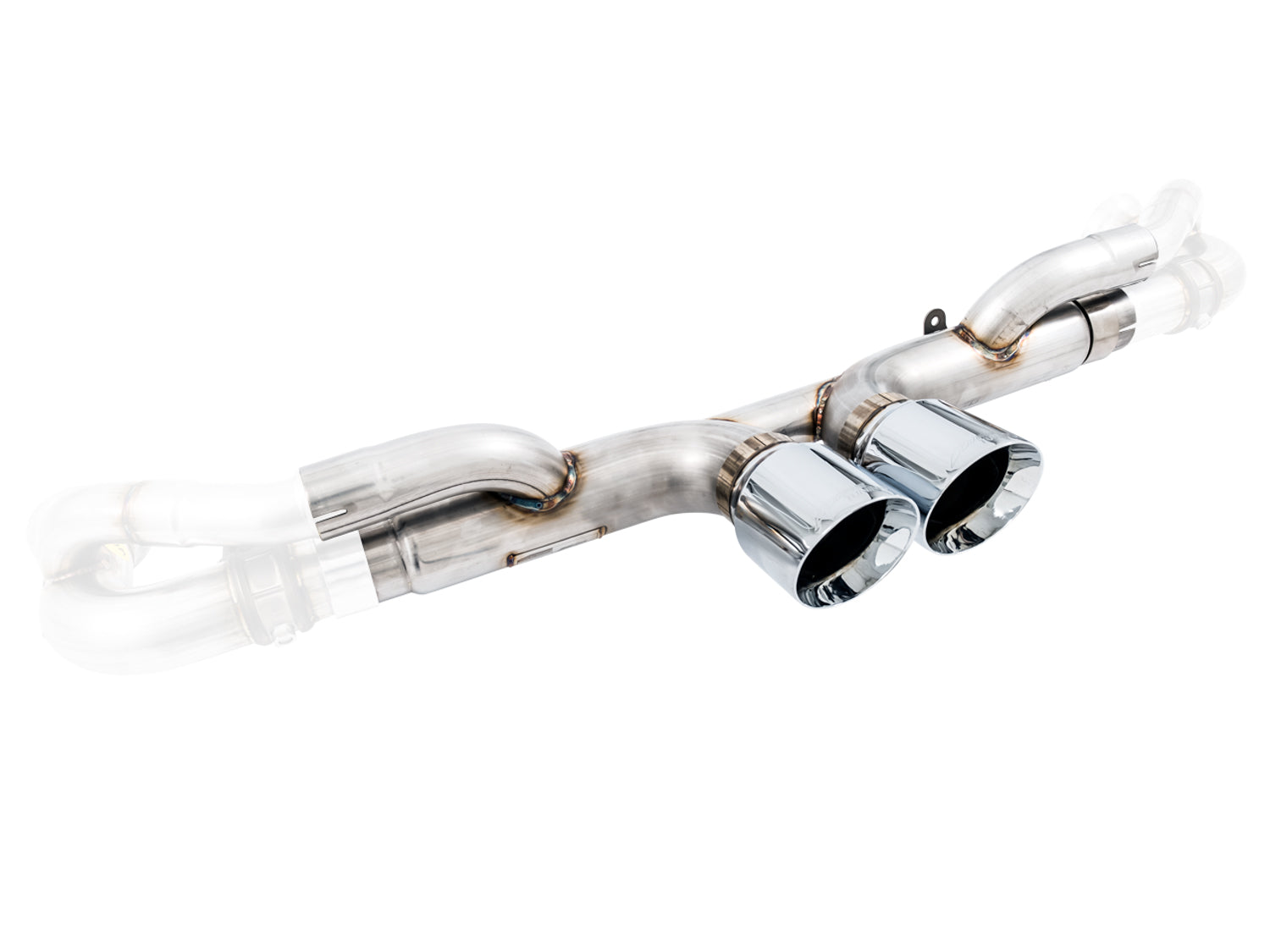 AWE Center Muffler Delete for Porsche 991.1 / 991.2 GT3 / RS - Chrome Silver Tips - Primary