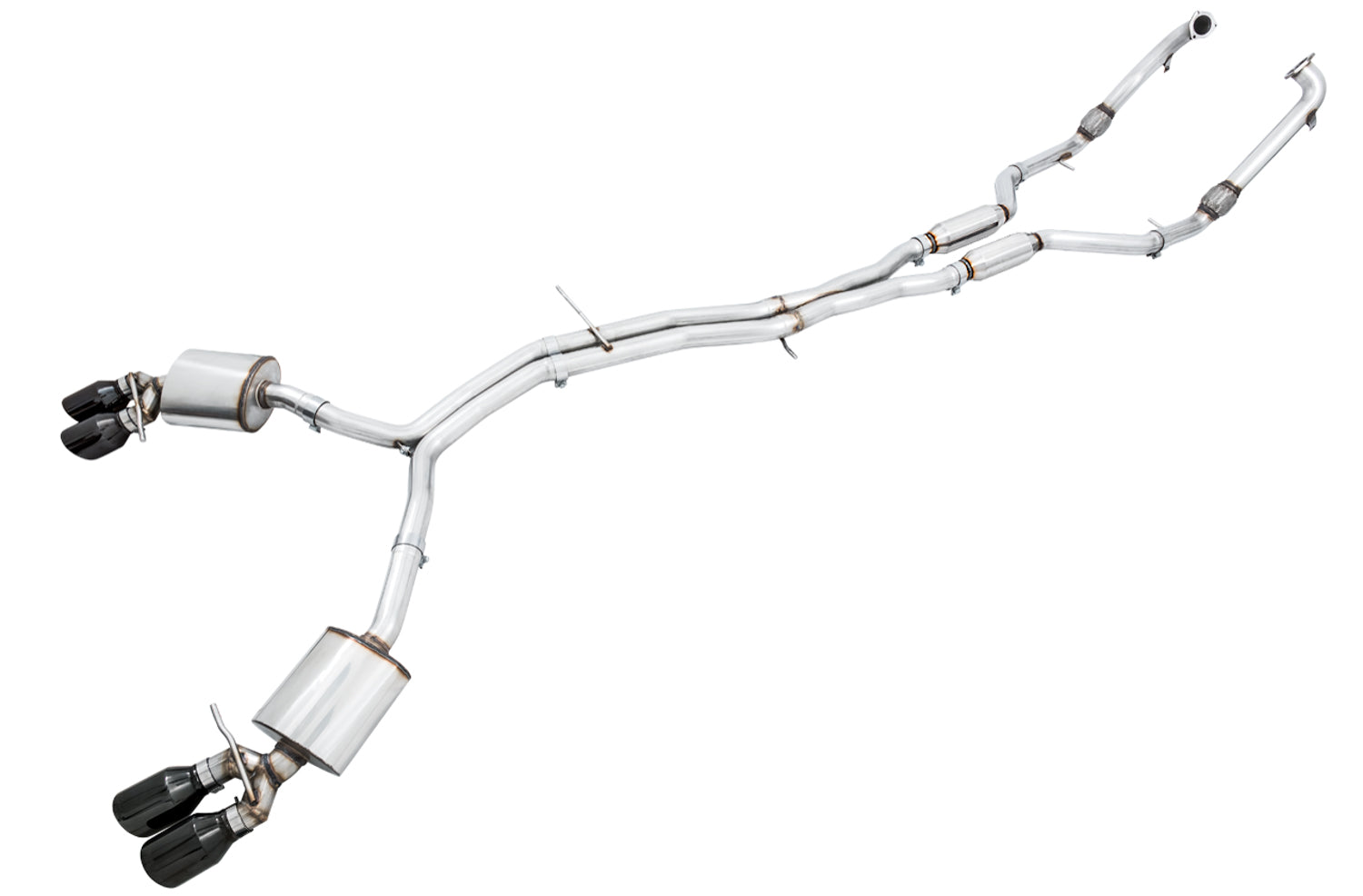 AWE Touring Edition Exhaust for Audi B9 S5 Coupe - Diamond Black 102mm Tips - Primary