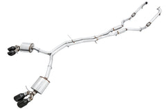 AWE Touring Edition Exhaust for Audi B9 S5 Coupe - Diamond Black 102mm Tips - Primary