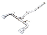 AWE Track Edition Exhaust for Subaru BRZ / Toyota GR86 / Toyota 86 / Scion FR-S - Chrome Silver Tips - Primary