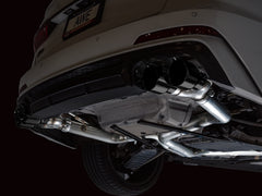 AWE Track Edition Exhaust for Audi C8 S6/S7 - Diamond Black Tips - Mounted