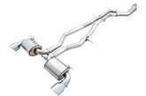 AWE Non-Resonated Touring Edition Exhaust for A90 Supra - 5" Chrome Silver Tips - Primary