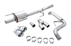 AWE 0FG Single Exit Exhaust for '15-'20 F-150 - 4.5" Chrome Silver Tips - out of package
