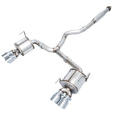 AWE Touring Edition Exhaust for VA STI / GV WRX / GV STI Sedan - Chrome Silver Quad Tips (102mm) - Primary