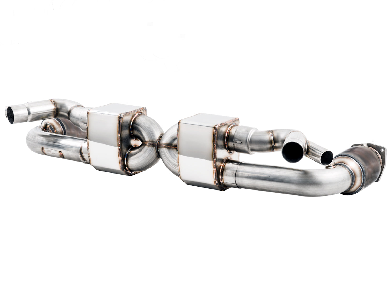 AWE Performance Exhaust and High-Flow Cat Sections for Porsche 991 Turbo - Stock Tips - Primary