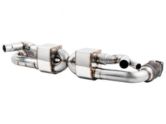 AWE Performance Exhaust and High-Flow Cat Sections for Porsche 991 Turbo - Stock Tips - Primary