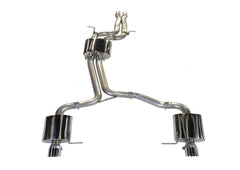 AWE Non-Resonated Exhaust System (Downpipe-Back) for 8R Q5 3.2L -- Chrome Silver Tips - Primary