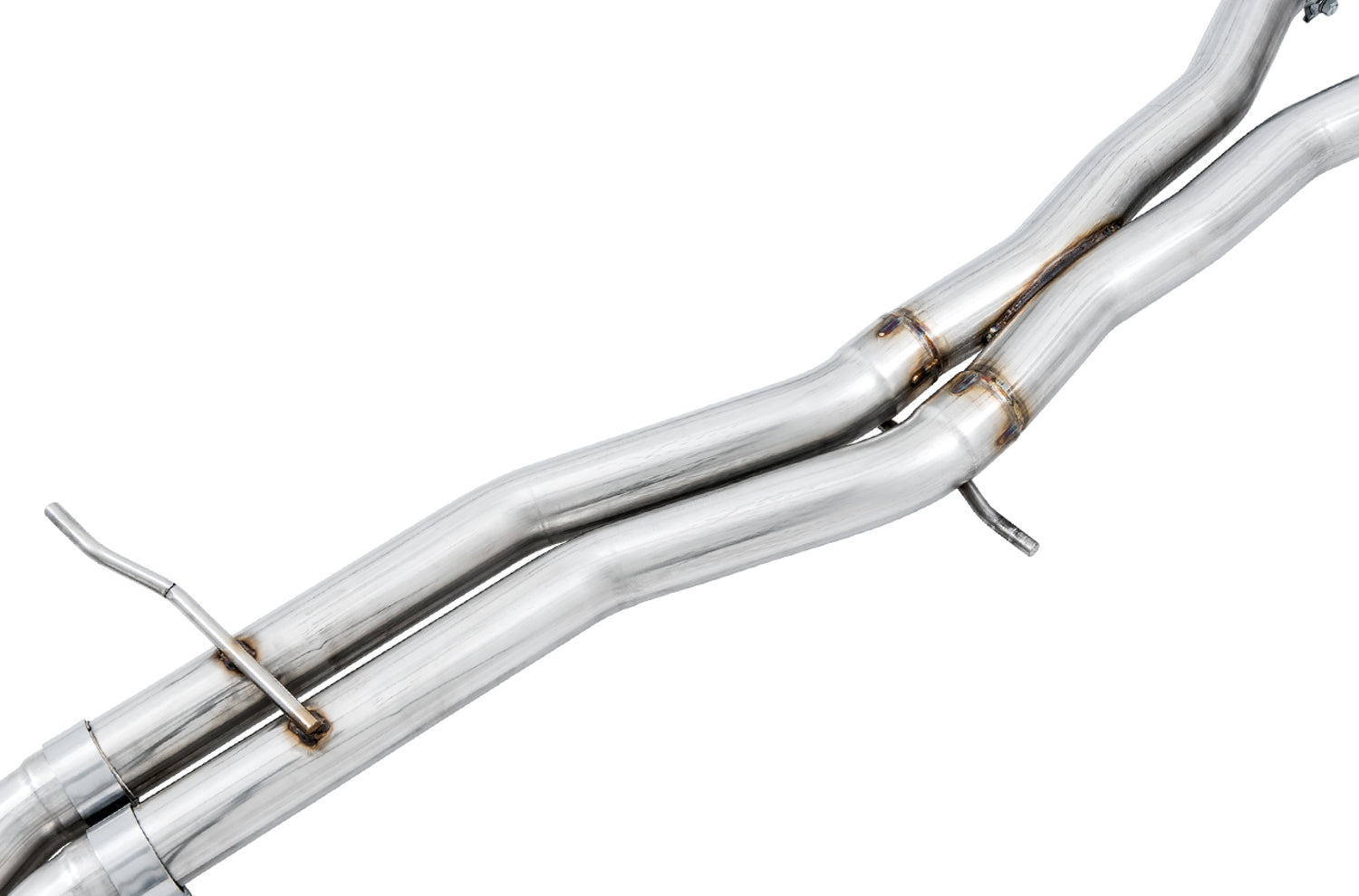 AWE Track Edition Exhaust for Audi B9 S5 Sportback - Non-Resonated - Diamond Black 102mm Tips - out of package