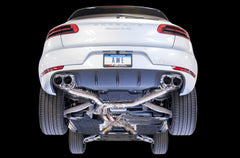 AWE Track Edition Axle-back Exhaust for Porsche Macan S / GTS / Turbo - Chrome Silver 102mm Tips - Mounted