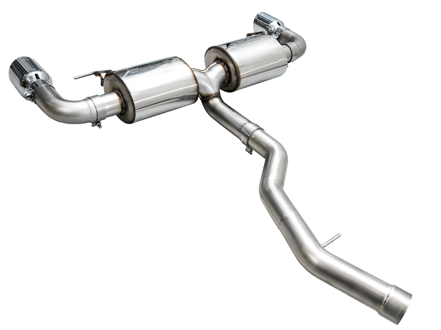 AWE Touring Edition Axle Back Exhaust for BMW G2X 330i/430i - Chrome Silver - out of package