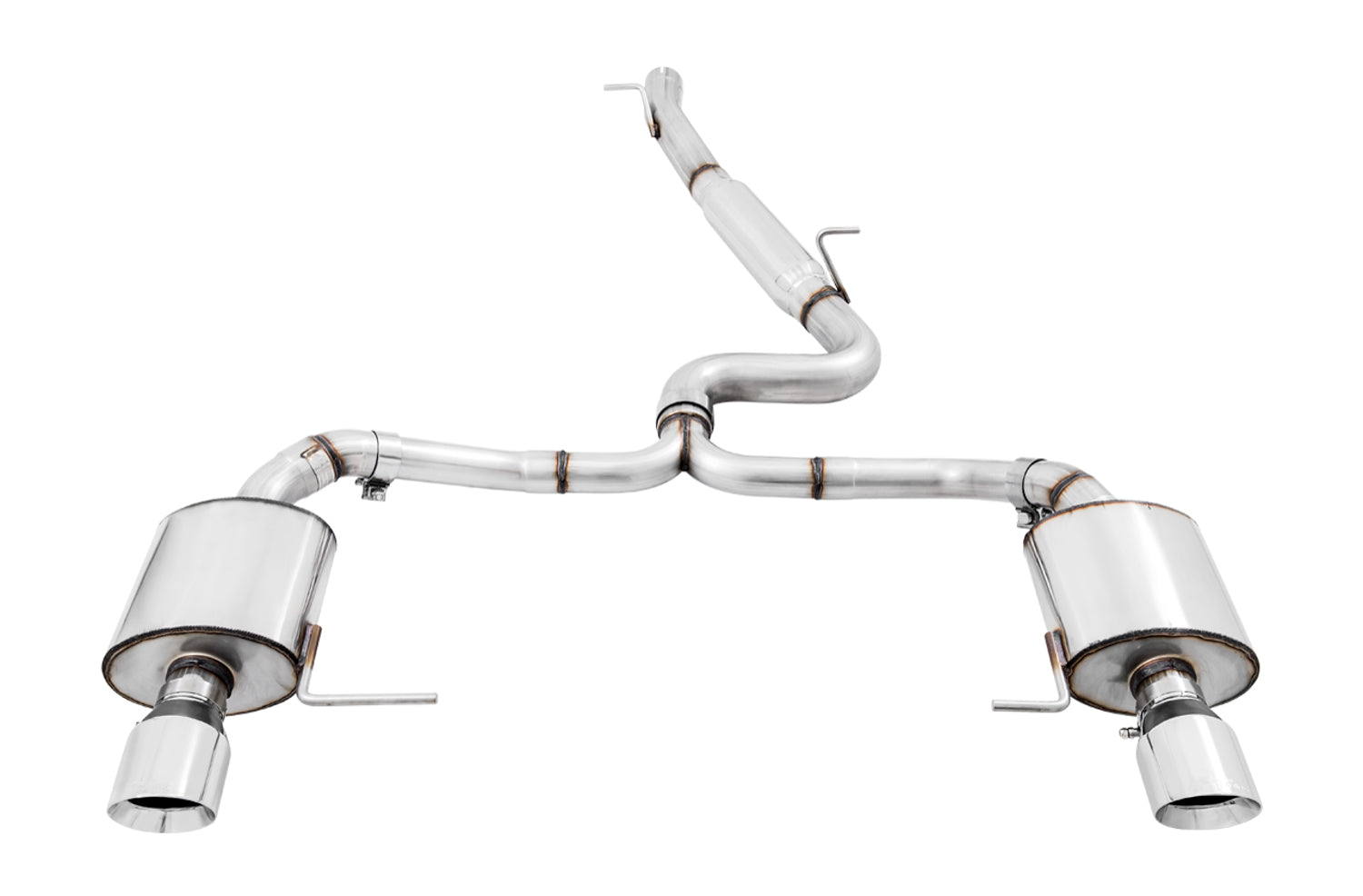 AWE Touring Edition Exhaust for VW Golf Alltrack / Sportwagen 4Motion - Chrome Silver Tips - out of package