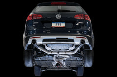 AWE Track Edition Exhaust for VW Golf Alltrack / Sportwagen 4Motion - Chrome Silver Tips - Mounted