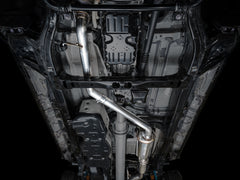 AWE 0FG Exhaust for 4th Gen Toyota Tacoma - Dual Diamond Black Tips - Mounted